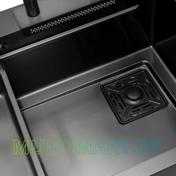 Кухонная мойка ARFEKA ECO AR 750x450 BLACK PVD NANO картинка 9